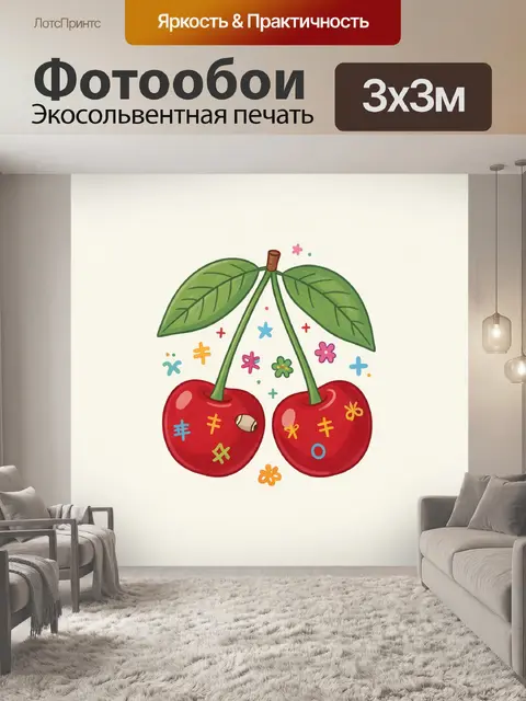 300 × 300 см · Экосольвентная печать