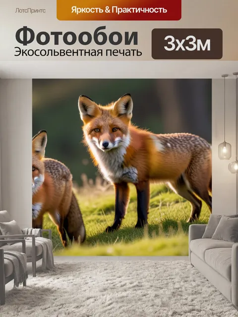 Фотообои с лисами