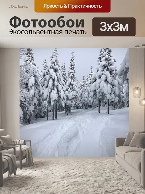 Фотообои Снег