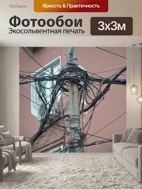 Фотообои Провода