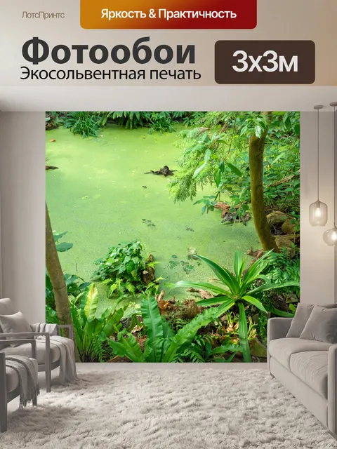 Фотообои Пруд джунглей