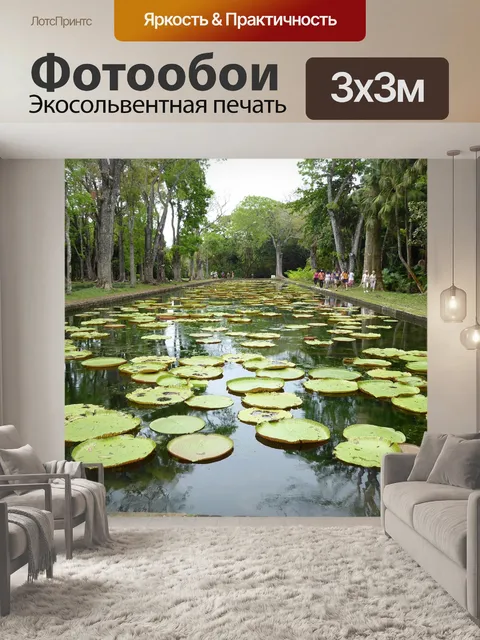 Фотообои Гигантские водяные лилии