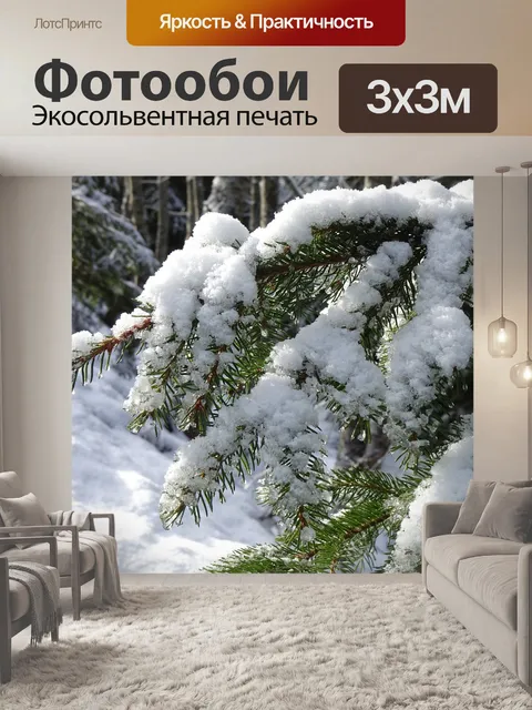 Фотообои Снежно