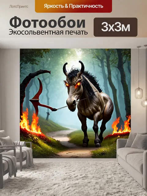 Фотообои животные в стиле тёмное фэнтези с чудовищным кентавром