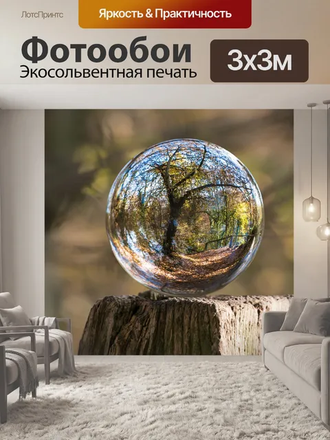 Фотообои Стеклянный шар