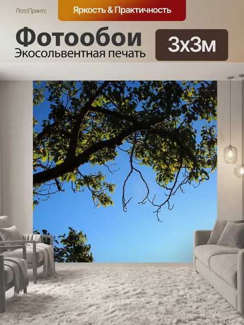 Фотообои дерево в конце лета