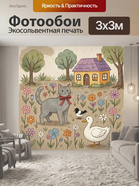 300 × 300 см · Экосольвентная печать
