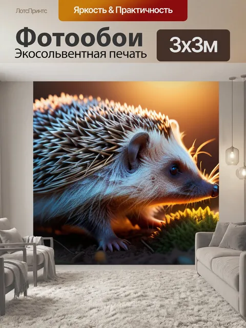 Фотообои с ежиком