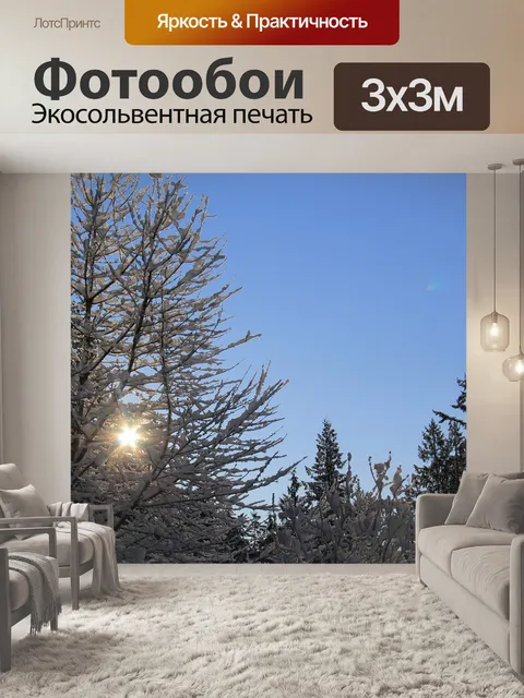 Фотообои Снежное утро