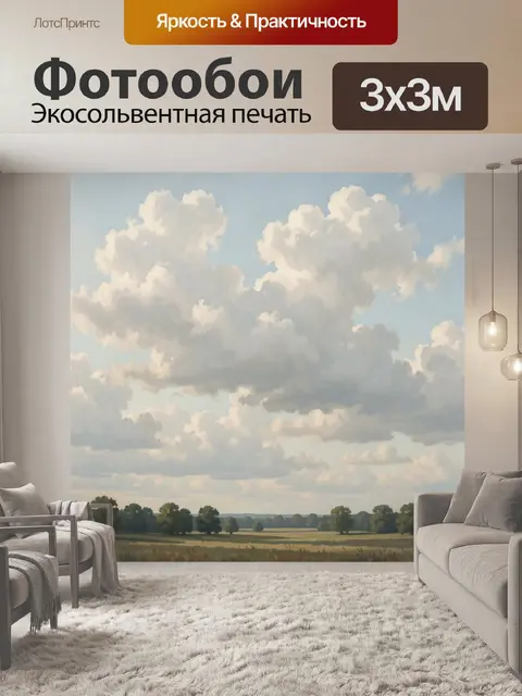 300 × 300 см · Экосольвентная печать