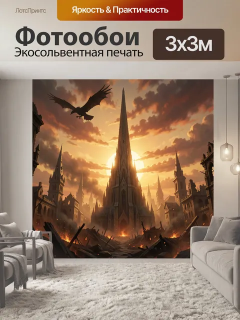 300 × 300 см · Экосольвентная печать