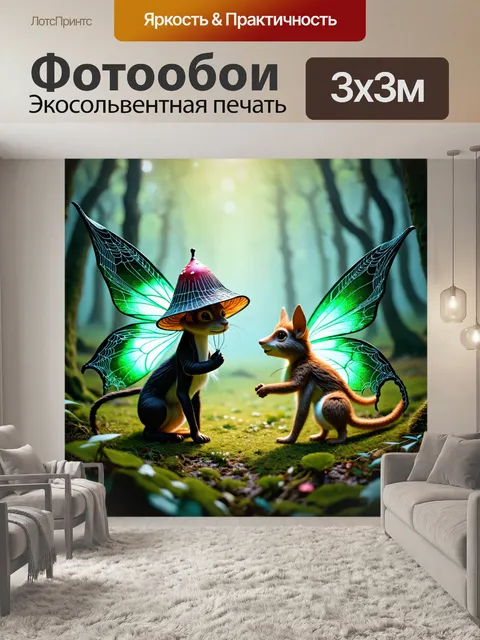 Фотообои животные в стиле тёмное фэнтези