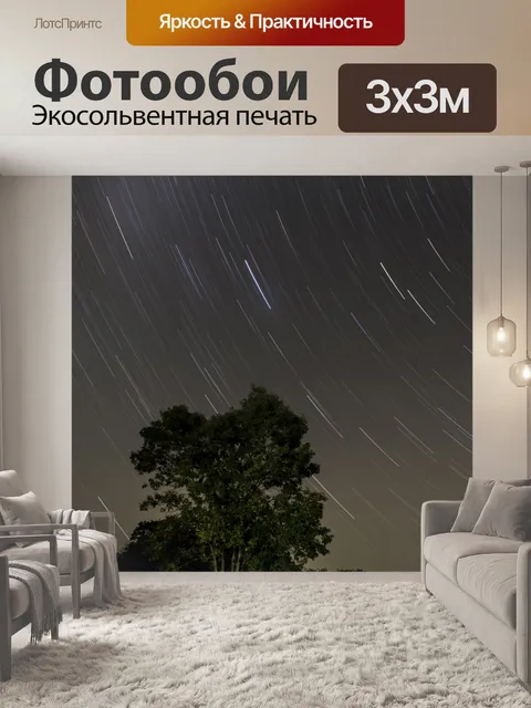 Фотообои Звездные тропы ночью