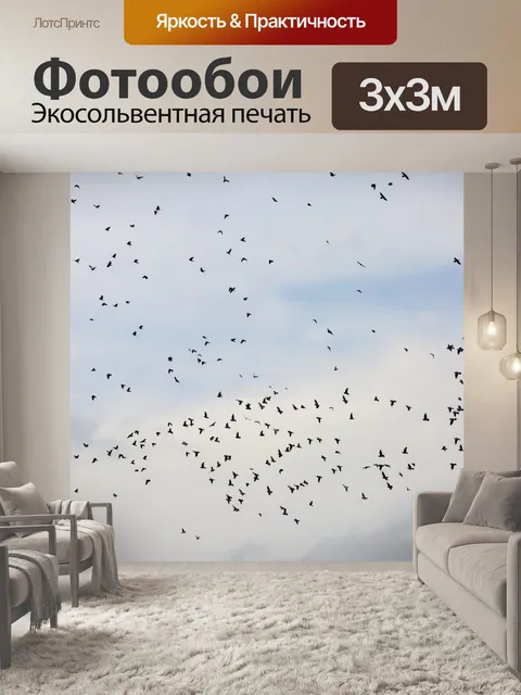 Фотообои Летающие птицы