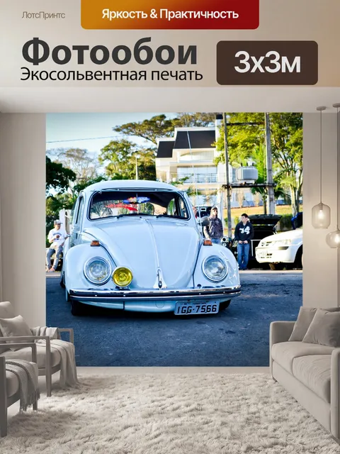 Фотообои Белый Beetle