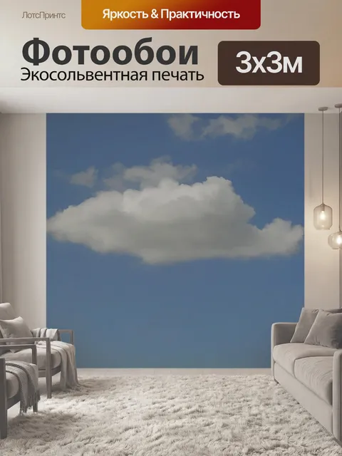 Фотообои Маленькое белое облако