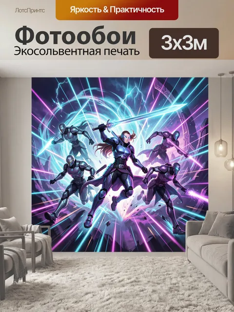 300 × 300 см · Экосольвентная печать