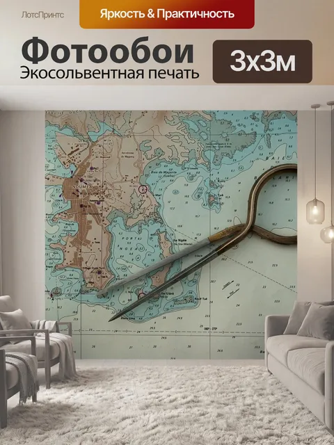 Фотообои Навигационная карта