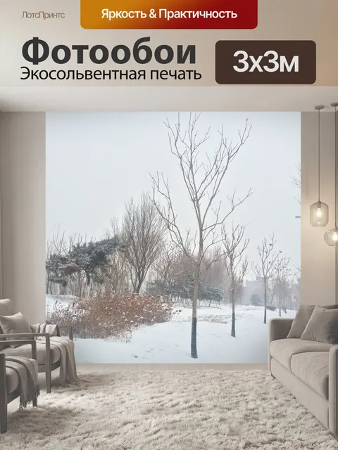 Фотообои Снежное поле