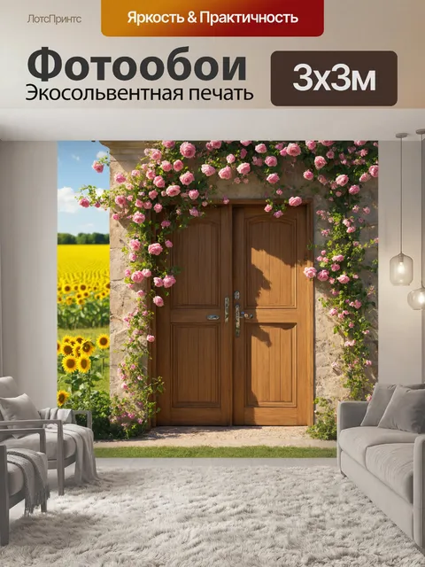 Фотообои прованс: старинные деревянные двери