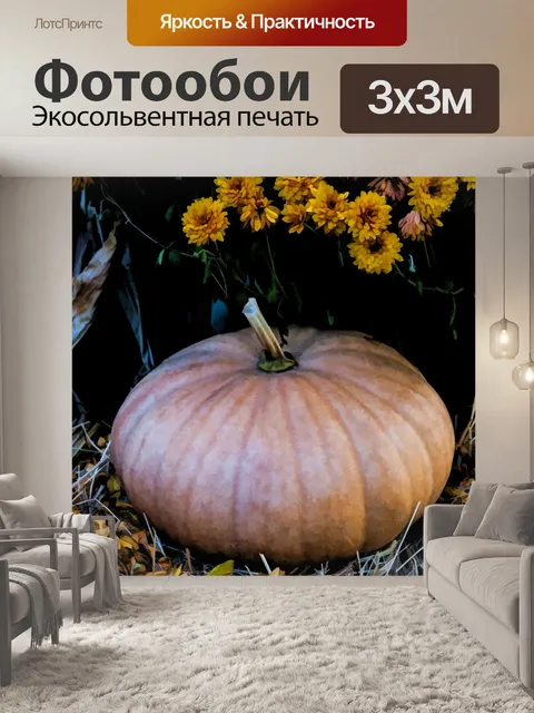 Фотообои Цветы тыквы и мамы