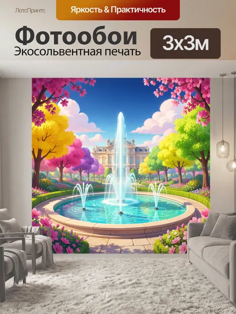 300 × 300 см · Экосольвентная печать