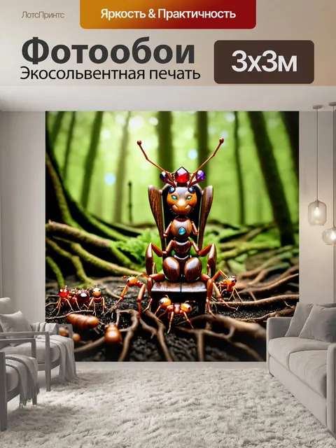 Фотообои под пологом густого леса