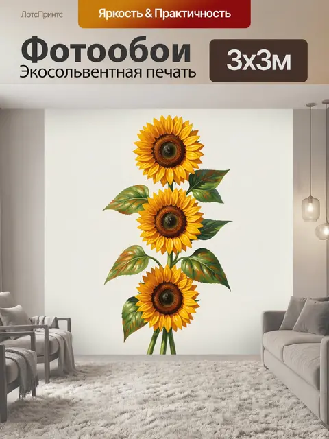 300 × 300 см · Экосольвентная печать