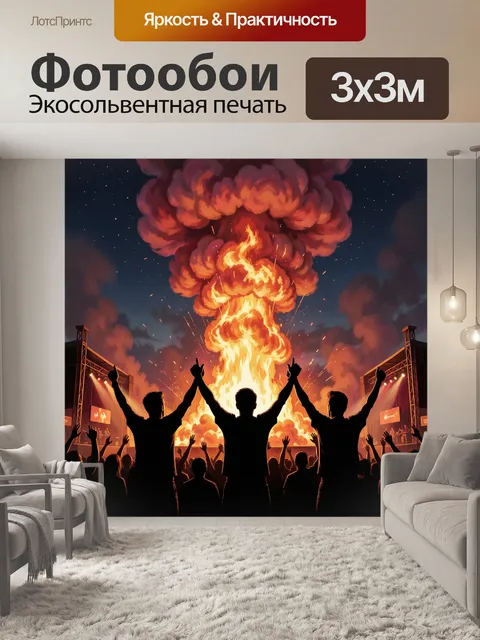 300 × 300 см · Экосольвентная печать
