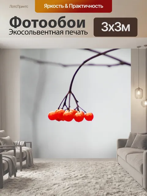 Фотообои рябина
