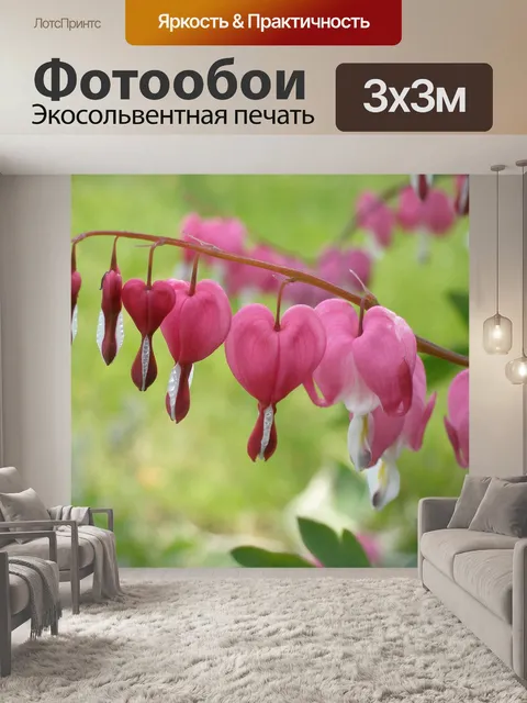 Фотообои Большие сердца