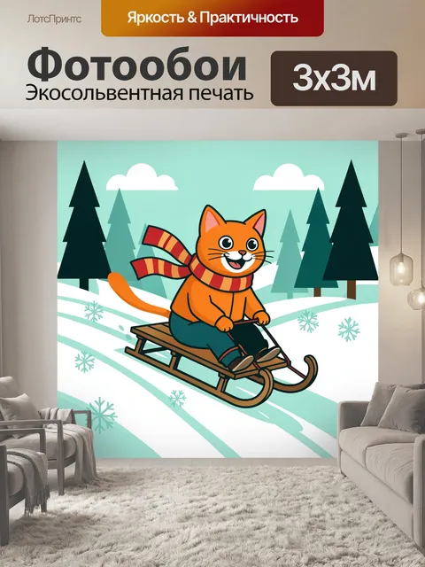 300 × 300 см · Экосольвентная печать