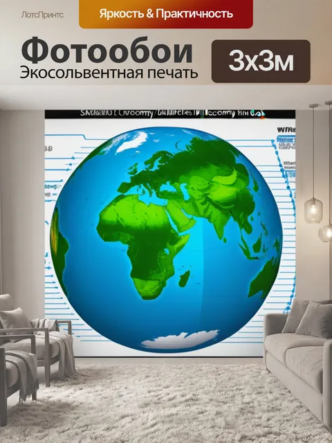 Фотообои мировая экономика в цифрах