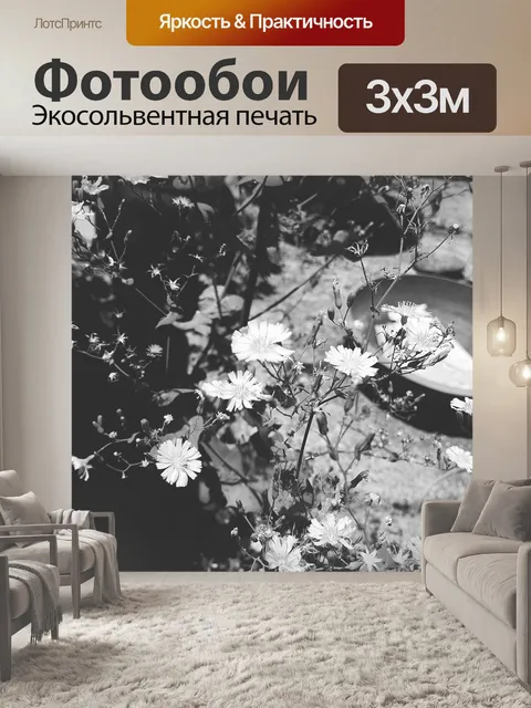 Фотообои Белый цветок