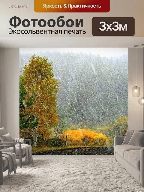 Фотообои Идет снег