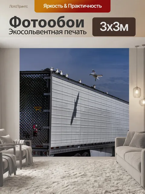 Фотообои Чайки и Мак Грузовик