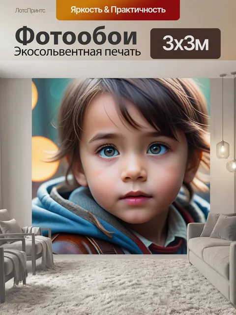 Фотообои с ребенком