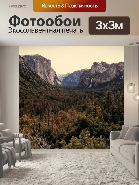 Фотообои Просмотр туннеля Yosemite