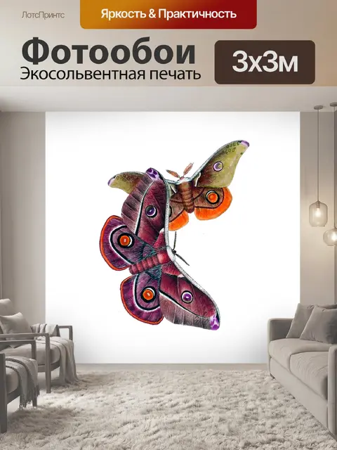 Фотообои Гуляки бабочки искусство