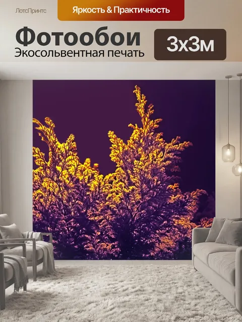 Фотообои Аннотация кустарников