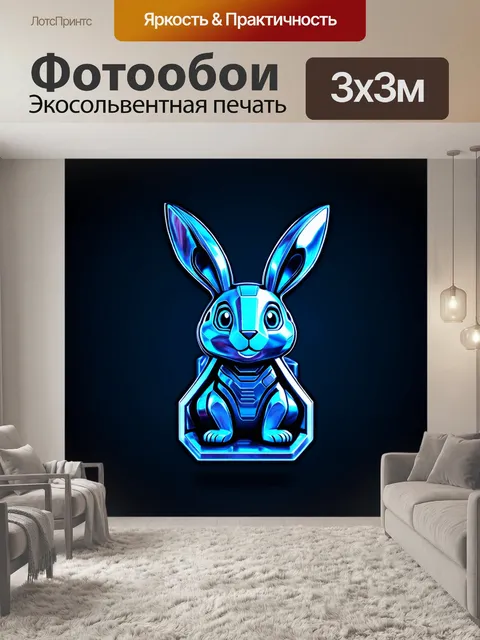 Фотообои логотип в стиле научной фантастики