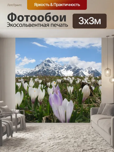 Фотообои Крокусы