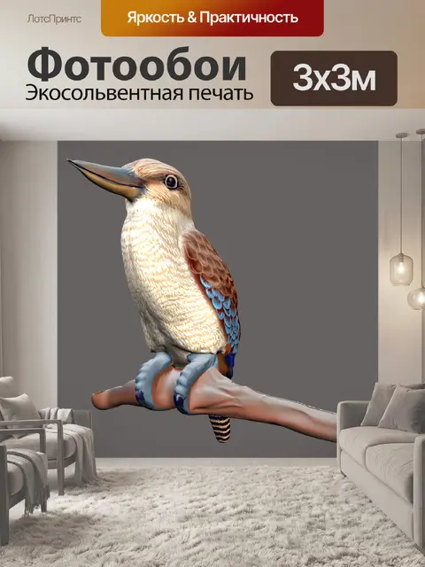 Фотообои птичка на ветке