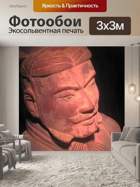 Фотообои Прожектор на китайской глины воина