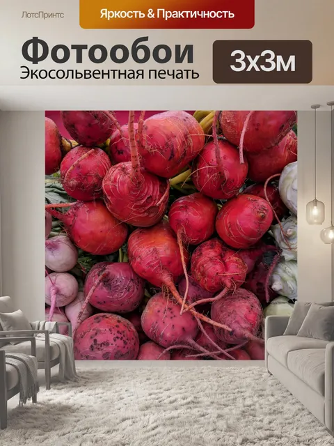 Фотообои Свежесобранные редиски