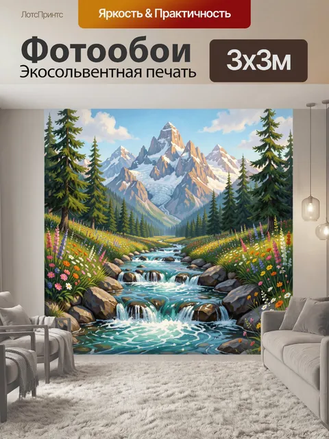 300 × 300 см · Экосольвентная печать