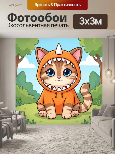 300 × 300 см · Экосольвентная печать