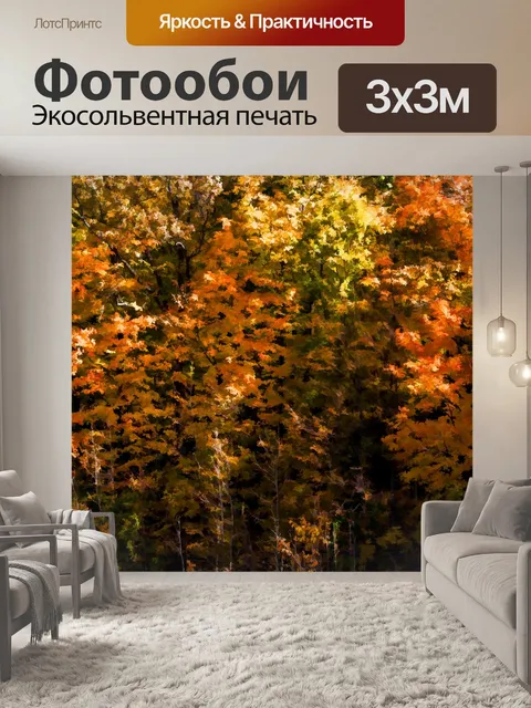 Фотообои Осенний лес