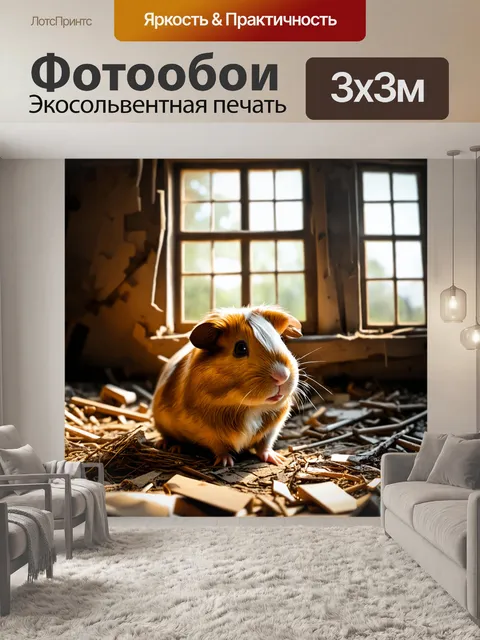 Фотообои в старом заброшенном доме
