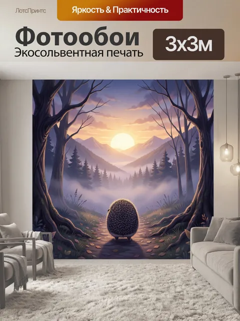 Фотообои Сказочный рассвет в горах